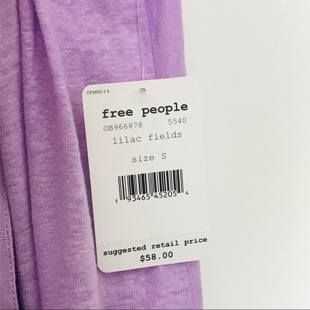 [SOLD] Free People Lilac Fields Keep It Casual Tee Shirt - Picture 9 of 10